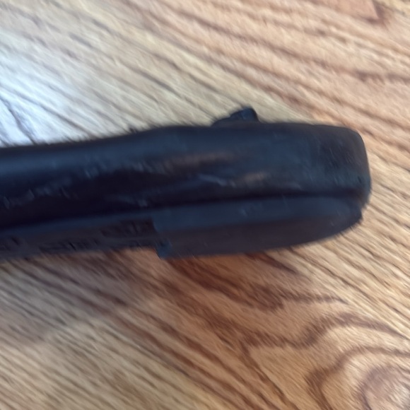 Tory Burch Black Ballet Flats silver emblem size 10.5 - Picture 6 of 8